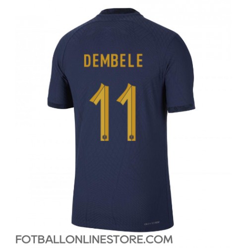 Billige Frankrike Ousmane Dembele #11 Hjemmetrøye VM 2022 Kortermet